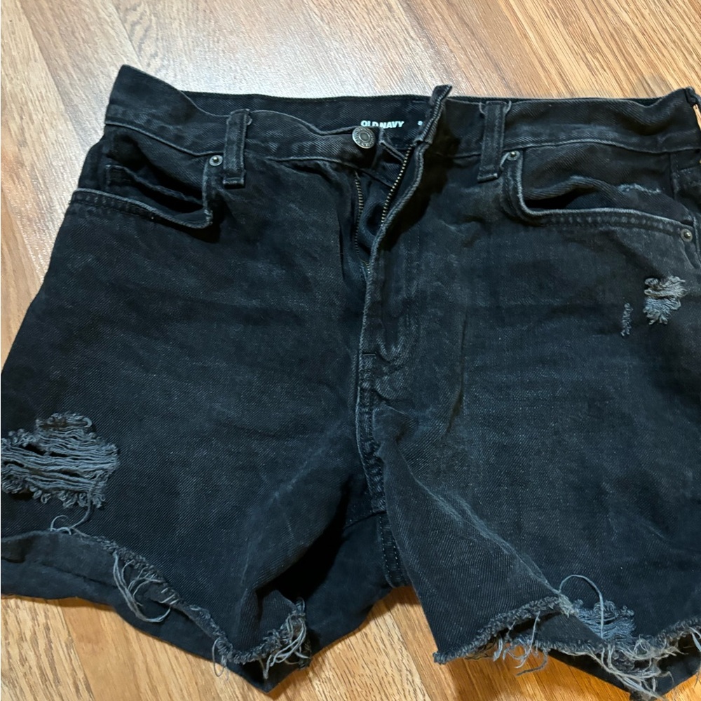 Old navy black Jean shorts